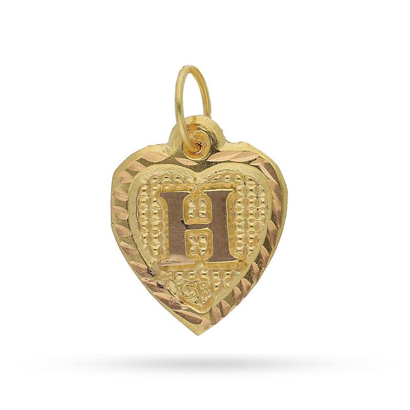 Gold Alphabet Pendant 18KT - FKJPND1452