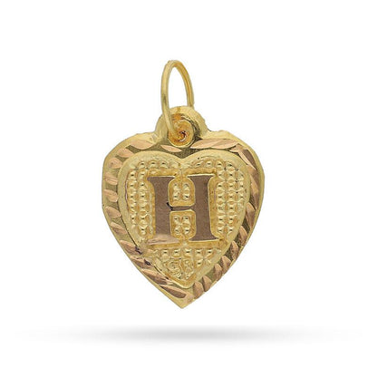 Gold Alphabet Pendant 18KT - FKJPND1452