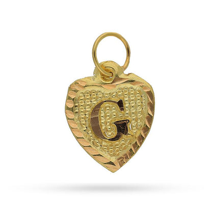Gold Alphabet Pendant 18KT - FKJPND1452