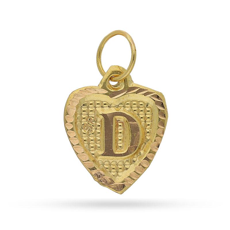 Gold Alphabet Pendant 18KT - FKJPND1452