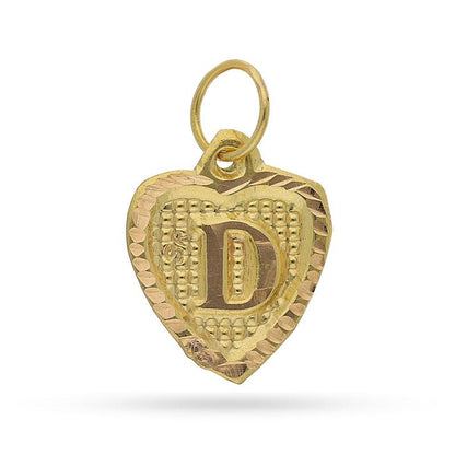 Gold Alphabet Pendant 18KT - FKJPND1452