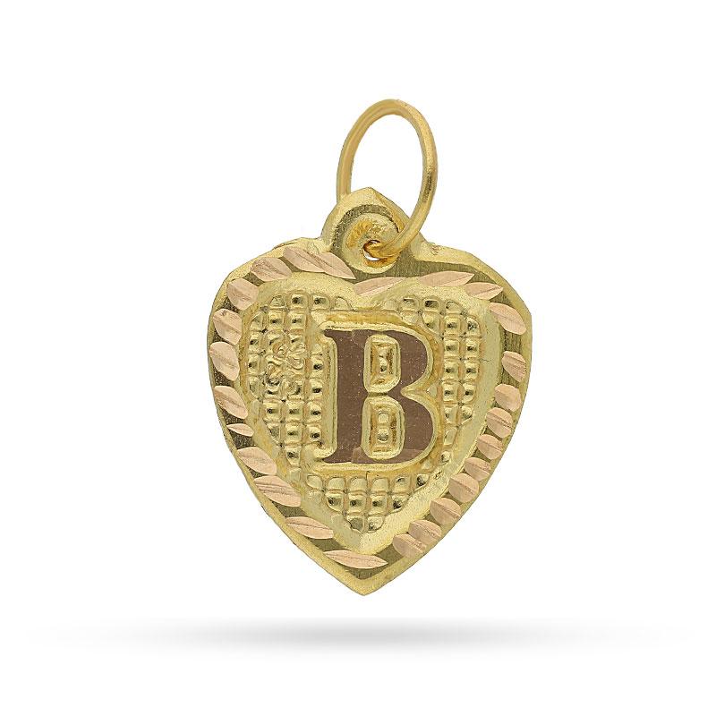 Gold Alphabet Pendant 18KT - FKJPND1452