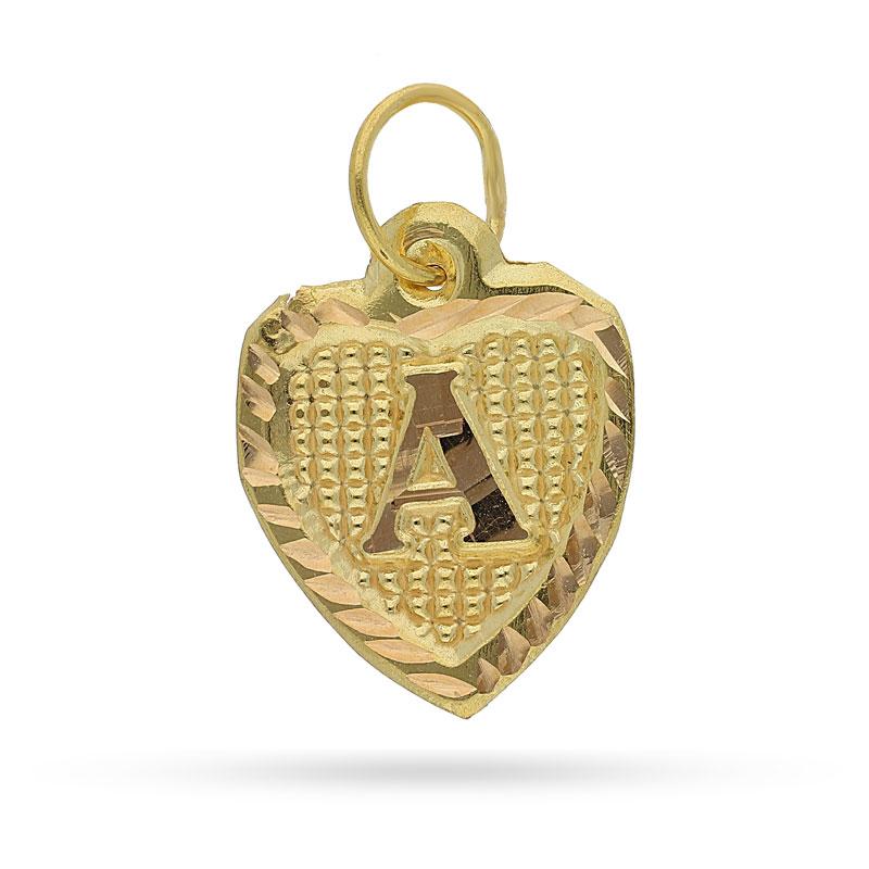 Gold Alphabet Pendant 18KT - FKJPND1452