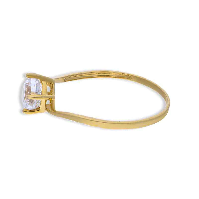 Gold Solitaire Ring 18KT - FKJRN18KU2086