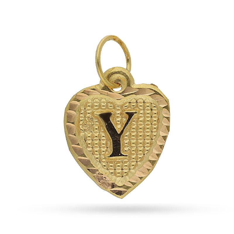 Gold Alphabet Pendant 18KT - FKJPND1452