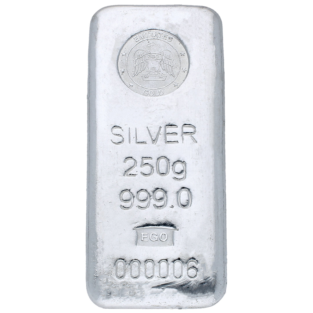 Emirates 250 Grams Silver Bar in 999 Silver - FKJGBRSL2184