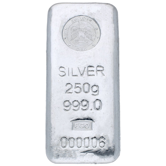 Emirates 250 Grams Silver Bar in 999 Silver - FKJGBRSL2184
