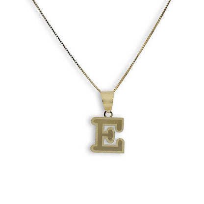 Gold Necklace (Chain with Alphabet Pendant) 18KT - FKJNKL18K2260