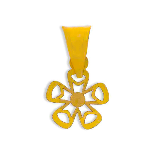 Gold Flower Pendant 18KT - FKJPND18KU1041