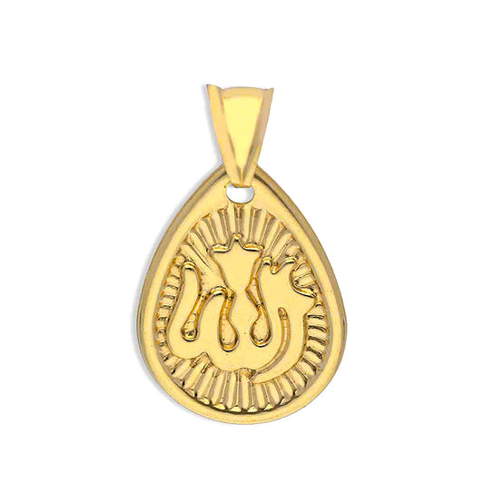 Gold Allah Pendant 18KT - FKJPND18KU1129