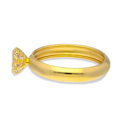 Gold Solitaire Ring 18KT - FKJRN18KU2031