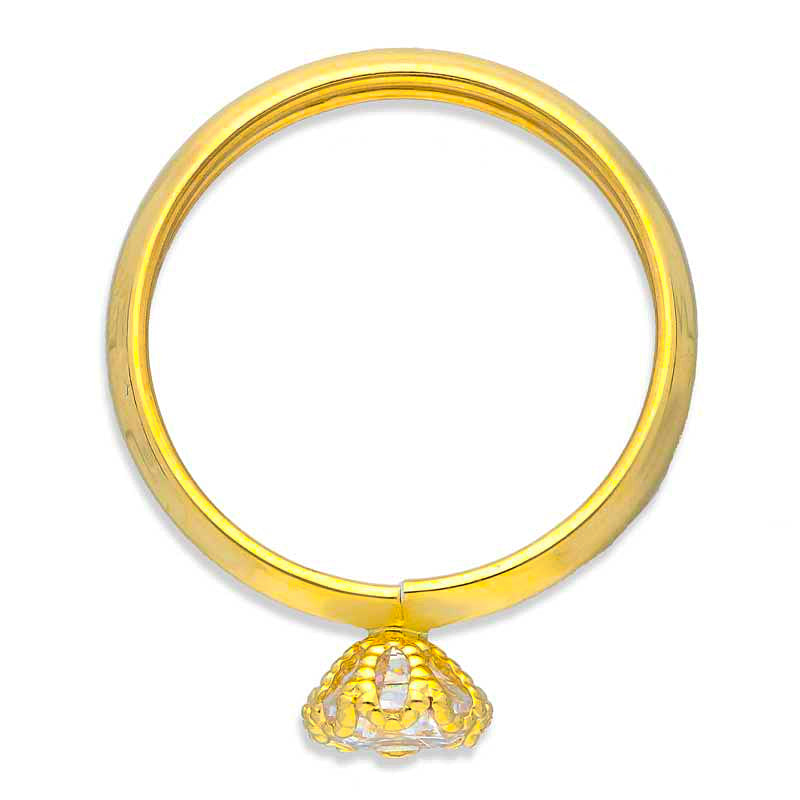 Gold Solitaire Ring 18KT - FKJRN18KU2031