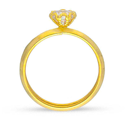 Gold Solitaire Ring 18KT - FKJRN18KU2031