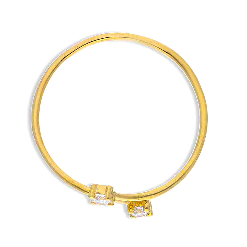 Gold Solitaire Ring 18KT - FKJRN18KU2087