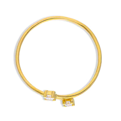 Gold Solitaire Ring 18KT - FKJRN18KU2087