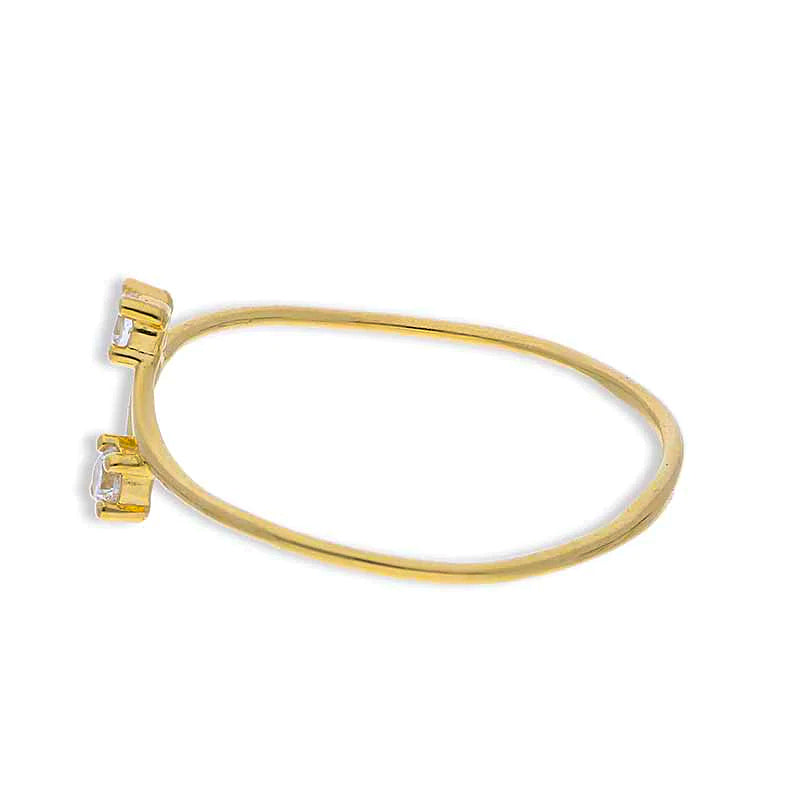 Gold Solitaire Ring 18KT - FKJRN18KU2087