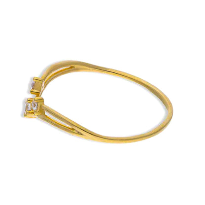 Gold Solitaire Ring 18KT - FKJRN18KU2092