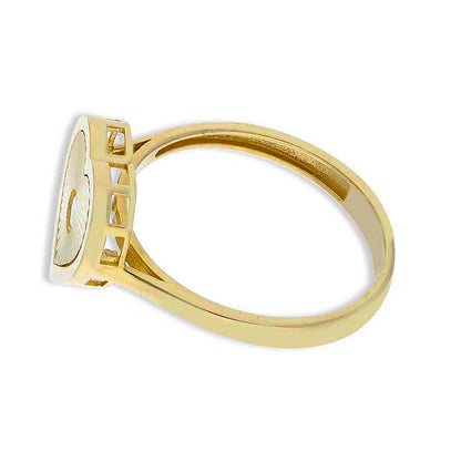 Gold Heart Shaped Ring 18KT - FKJRN18KU2094