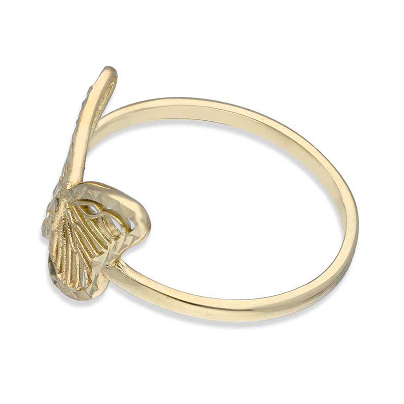 Gold Butterfly Ring 18KT - FKJRN18KU2095