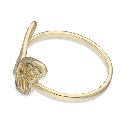 Gold Butterfly Ring 18KT - FKJRN18KU2095
