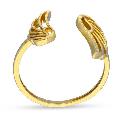 Gold Wings Shaped Ring 18KT - FKJRN18KU2100