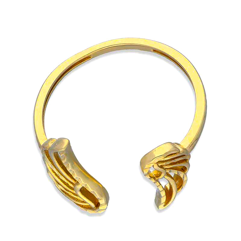 Gold Wings Shaped Ring 18KT - FKJRN18KU2100