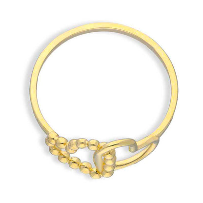 Gold Twin Hearts Ring 18KT - FKJRN18KU2101