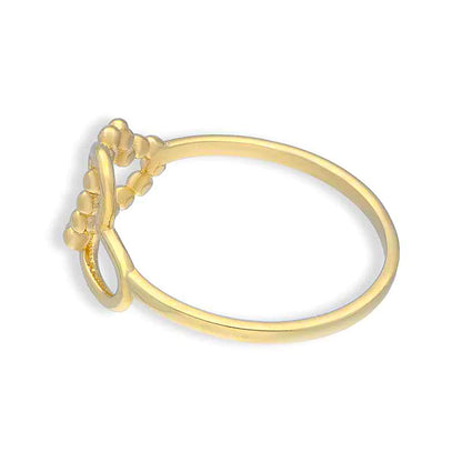 Gold Twin Hearts Ring 18KT - FKJRN18KU2101