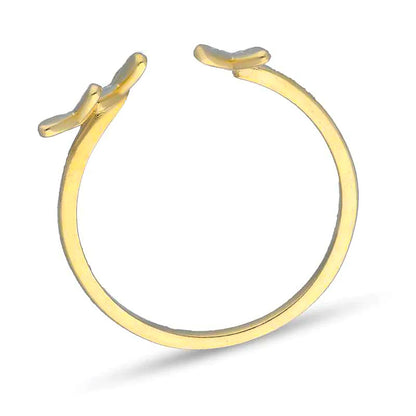 Gold Butterfly Ring 18KT - FKJRN18KU2102