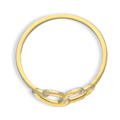 Gold Twin Hearts Ring 18KT - FKJRN18KU2103