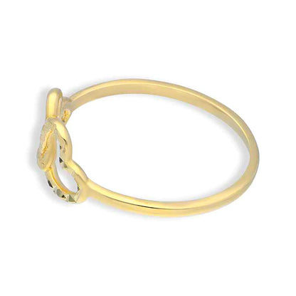 Gold Twin Hearts Ring 18KT - FKJRN18KU2103