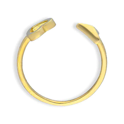Gold Heart and Arrow Ring 18KT - FKJRN18KU2106
