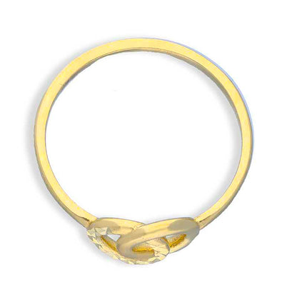 Gold Round Shaped Ring 18KT - FKJRN18KU2107