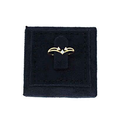 Gold Solitaire Ring 18KT - FKJRN18KU2092