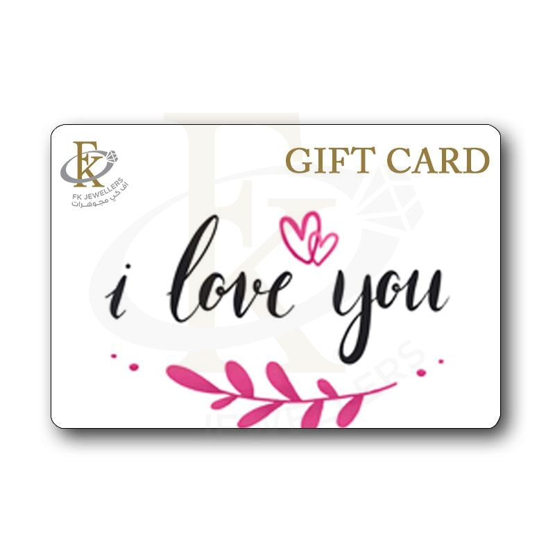 Fk Jewellers I Love You Gift Card - Fkjgift8018 100 AED