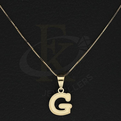 Gold Necklace (Chain With Alphabet Pendant) 18Kt - Fkjnkl18K2260 Necklaces