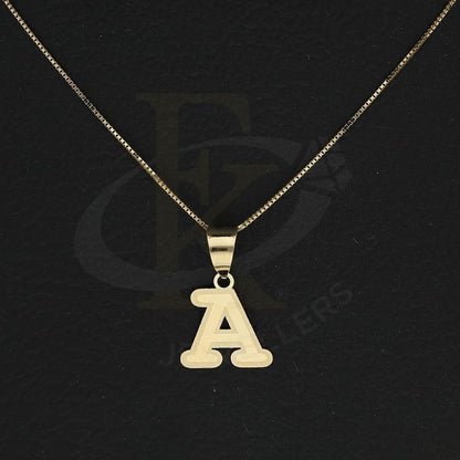 Gold Necklace (Chain With Alphabet Pendant) 18Kt - Fkjnkl18K2260 Necklaces
