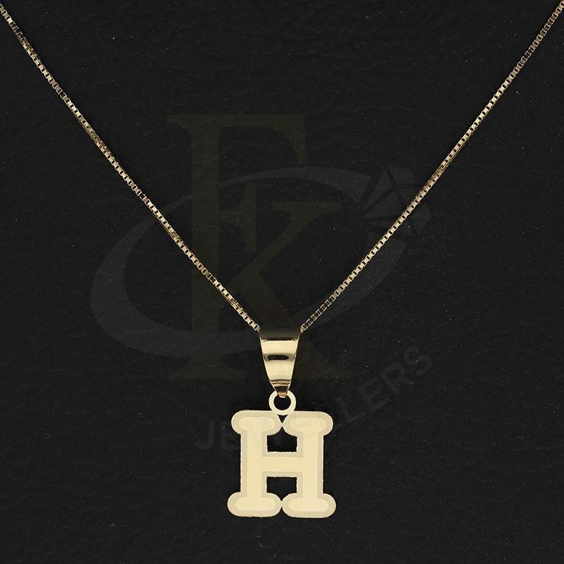 Gold Necklace (Chain With Alphabet Pendant) 18Kt - Fkjnkl18K2260 Necklaces
