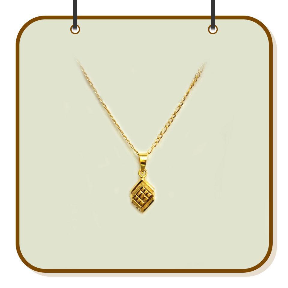 Gold Necklace (Chain with Pendant) 18KT - FKJNKL1200-fkjewellers