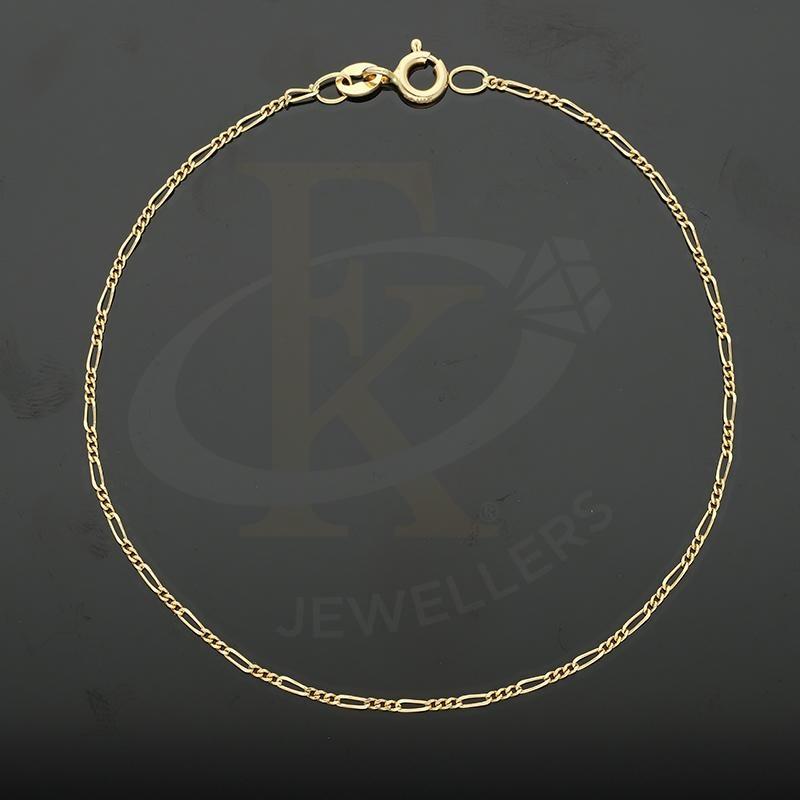 Gold Thin Figaro Chain Bracelet 18Kt - Fkjbrl18K2418 Bracelets
