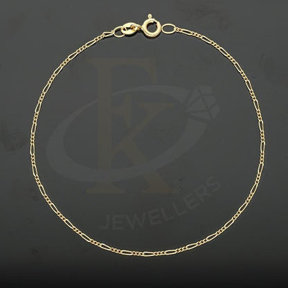 Gold Thin Figaro Chain Bracelet 18Kt - Fkjbrl18K2418 Bracelets