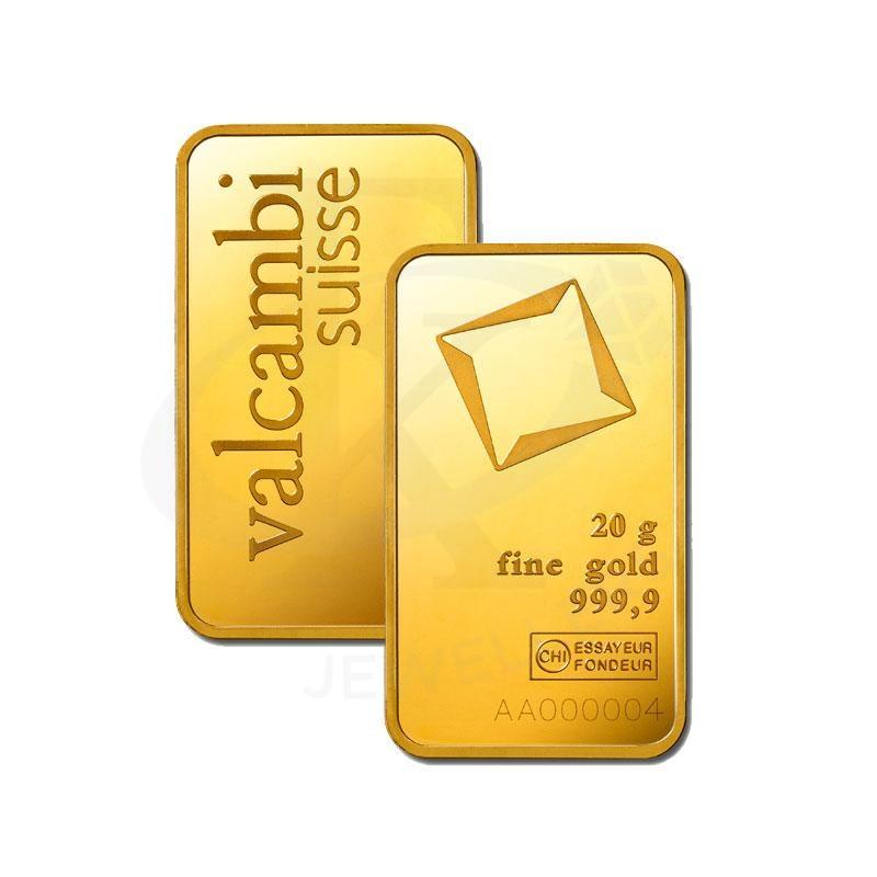 Valcambi Suisse 20 Grams Gold Bar 24Kt - Fkjgbr24K2172 Bars