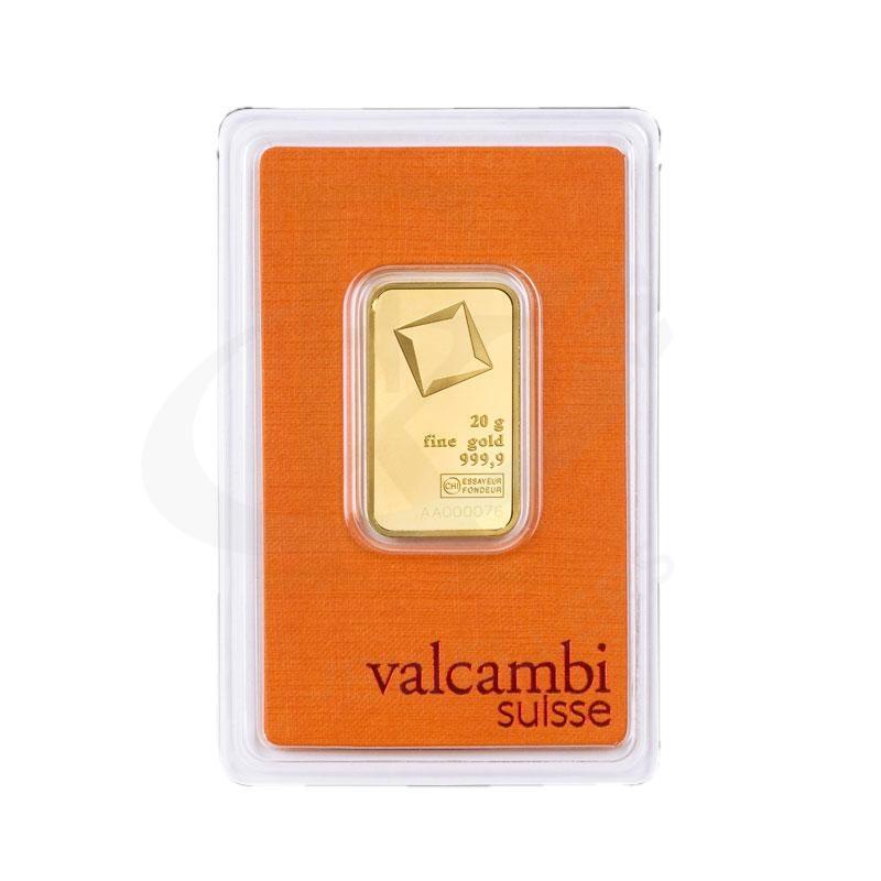 Valcambi Suisse 20 Grams Gold Bar 24Kt - Fkjgbr24K2172 Bars